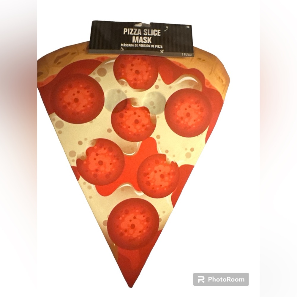 Pepperoni Pizza Slice Novelty Mask By Amscan 14+ NWT Halloween/Costume/Cosplay